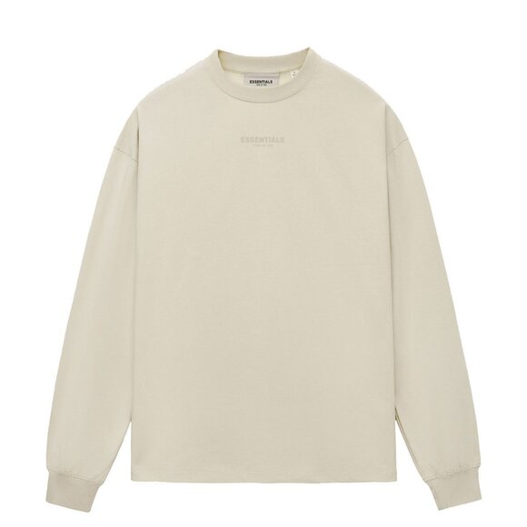 ESSENTIALS Long-sleeved T-shirt with a small logo on the chest